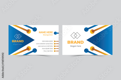 Corporate business card design template (ID: 768769342)