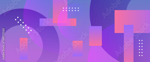 Blue pink and purple violet vector simple abstract gradient geometric shapes banner. For cover design  book design  poster  cd cover  flyer  website backgrounds or advertising