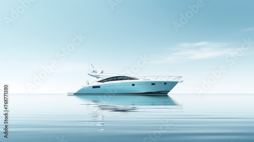 Luxury yacht on the water. © Voilla