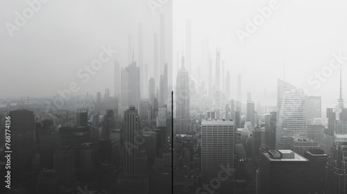 split background design inspired by urban architecture  using shades of gray and charcoal.