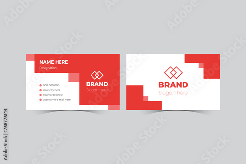 Corporate business card design template (ID: 768776144)