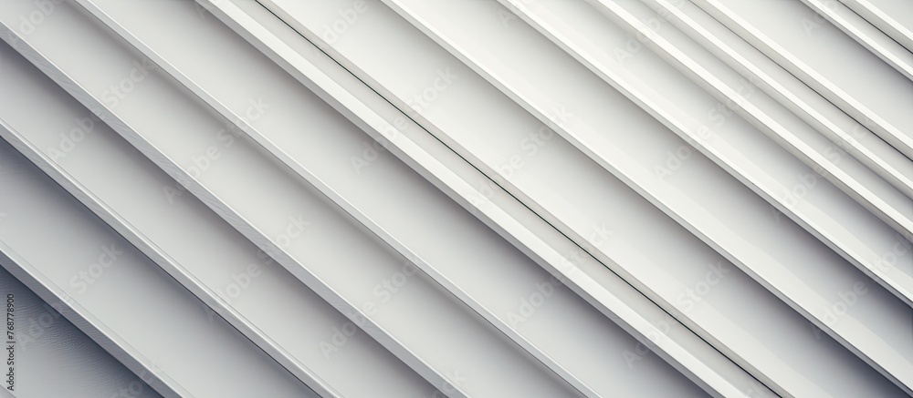 Metal roof with a distinct design displaying a series of white stripes running across its surface Metal roof with a distinct design displaying a series of white stripes running across its surface