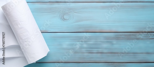 A roll of toilet paper plac...