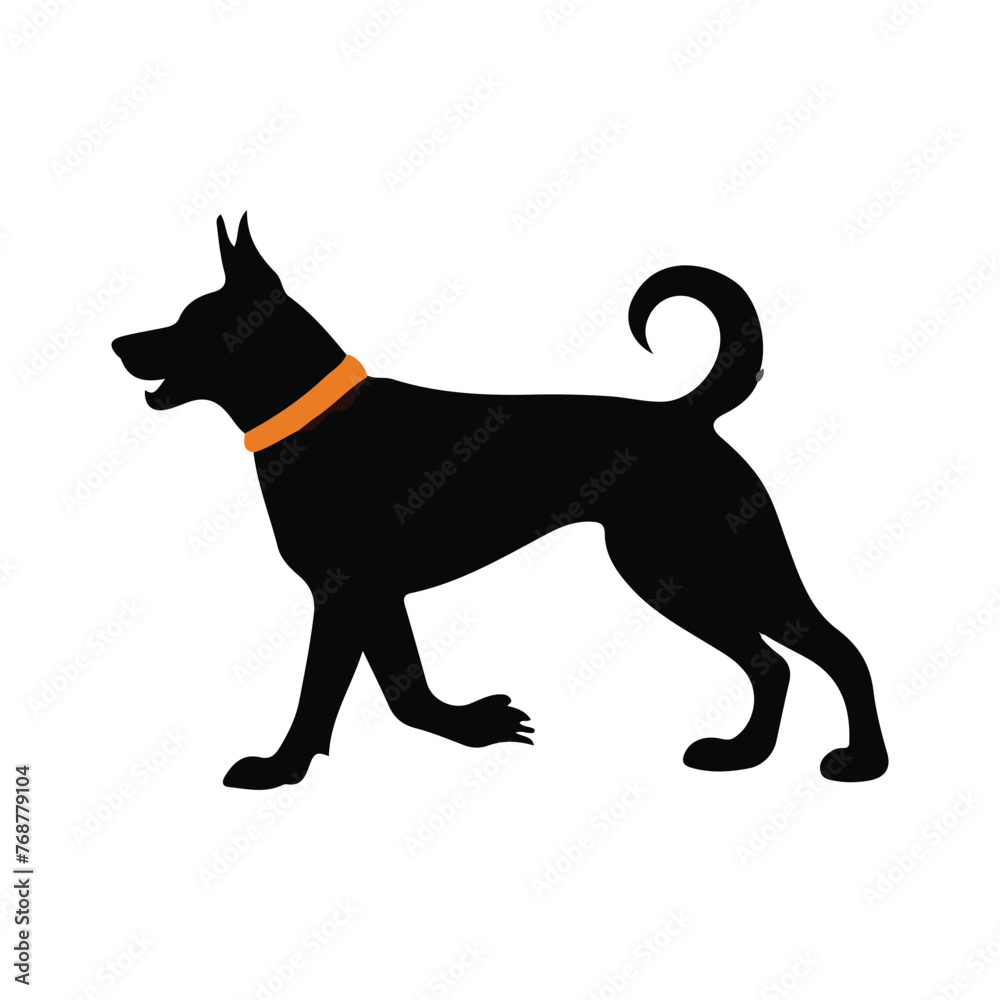 Dog Silhouette Vector design element