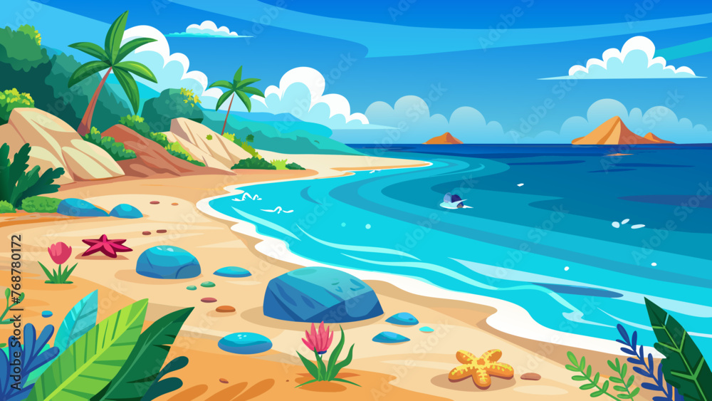Natural scenery and svg file