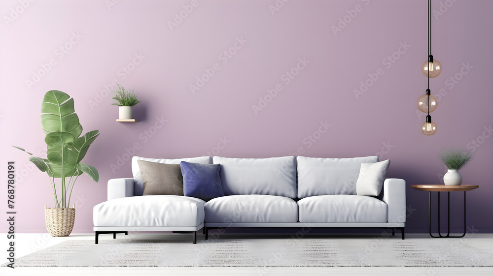 Elegance Redefined Modern Luxury Living Room - obrazy, fototapety, plakaty 