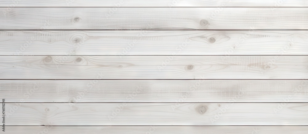 A detailed view of a white wooden planked wall alongside a wooden floor, perfect for background or design purposes A detailed view of a white wooden planked wall alongside a wooden floor, perfect for background or design purposes