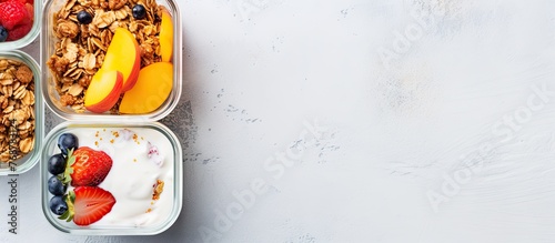 Variety of food containers ...