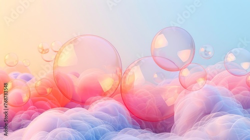 pastel gradient background with custom color stops, experimenting with different positions and opacities to achieve a unique and visually appealing result. photo