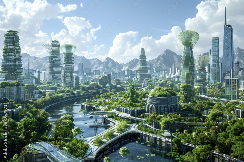 Futuristic Urban Landscape