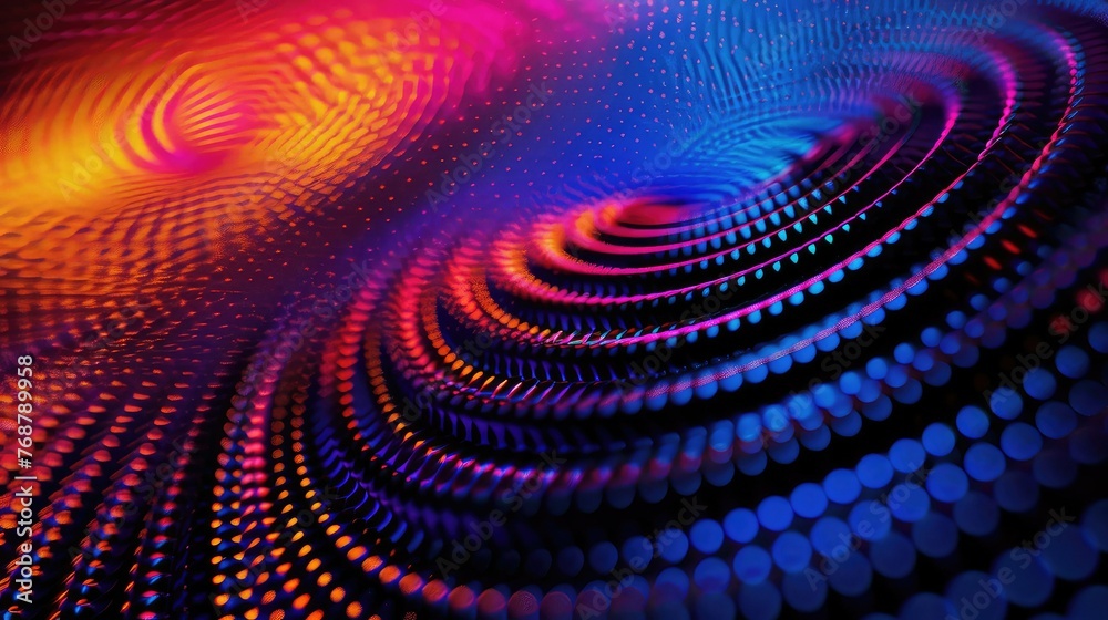 Neon Abstract circle shape pattern halftone background. Neon Abstract circle shape pattern halftone background.