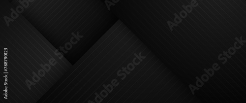 Black vector abstract geometrical shape modern banner. For website, banners, brochure, posters, flyer, card, and cover