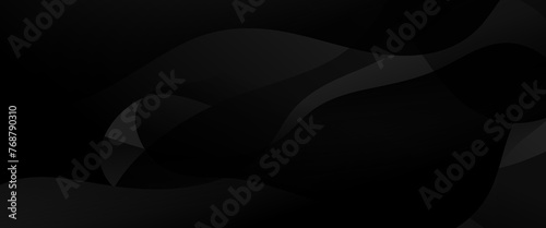 Black vector minimalist modern abstract banner with shapes. For website, banners, brochure, posters, flyer, card, and cover