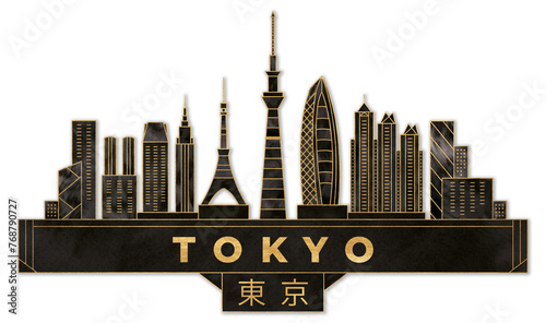 Tokyo Skyline Luxury Minimalistic