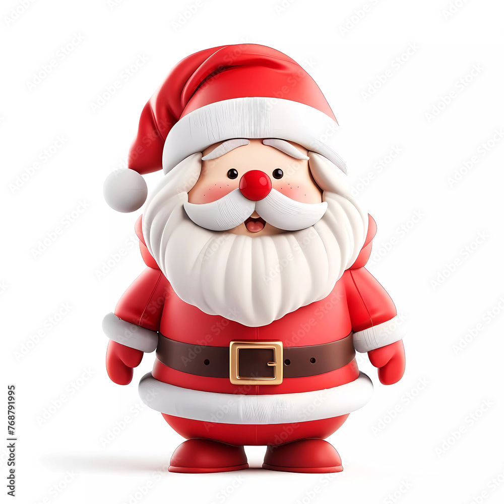 Cute little santa claus 3d style. Generative ai design concept. Cute little santa claus 3d style. Generative ai design concept.