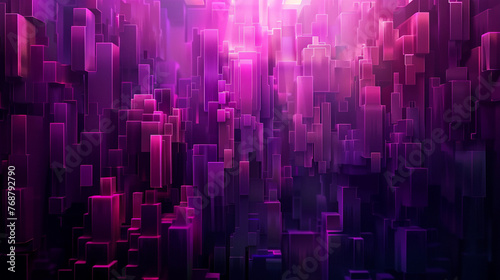 Abstract background with pink and blue squares