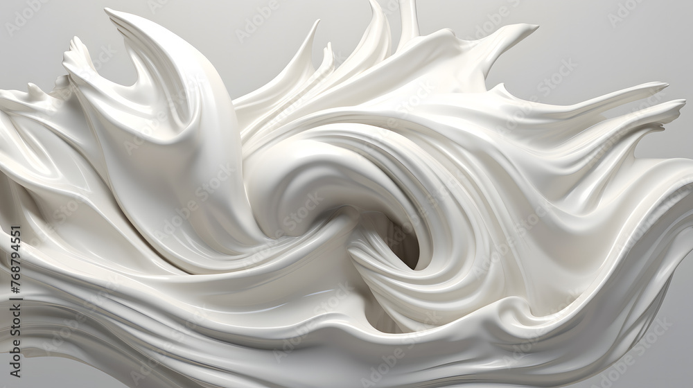 Digital white cream curve sculpture abstract graphic poster web page PPT background Digital white cream curve sculpture abstract graphic poster web page PPT background