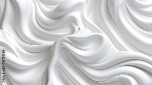 Digital white cream curve sculpture abstract graphic poster web page PPT background