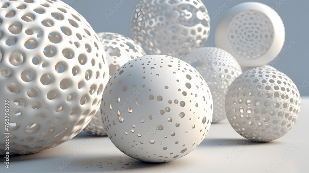 Digital white hollowed out sphere sculpture abstract graphic poster web page PPT background Digital white hollowed out sphere sculpture abstract graphic poster web page PPT background