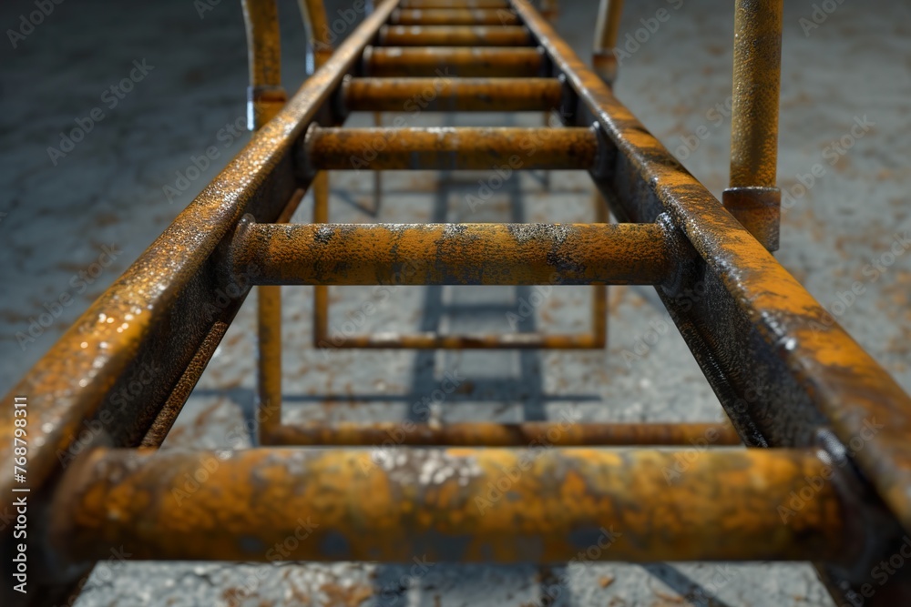 rusty metal ladder rusty metal ladder