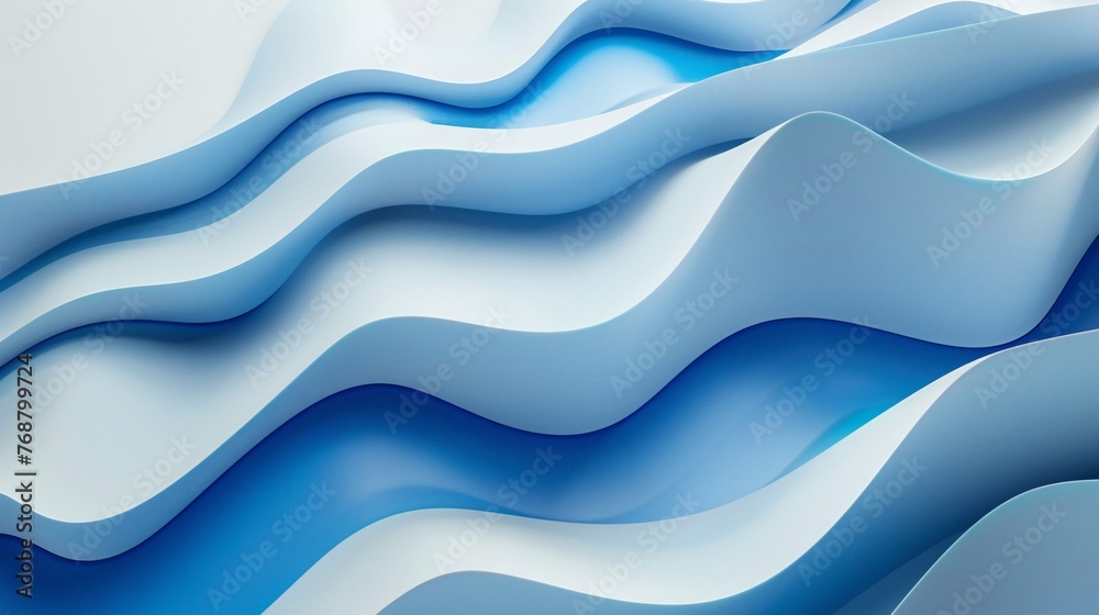 blue wavy background, wavy background illustration. 3d rendering, ai generative blue wavy background, wavy background illustration. 3d rendering, ai generative