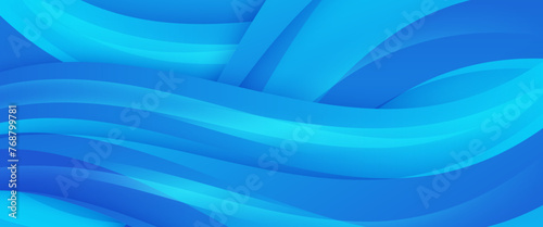 Blue minimal geometric shape abstract banner. For business banner, formal backdrop, prestigious voucher, luxe invite, wallpaper and background