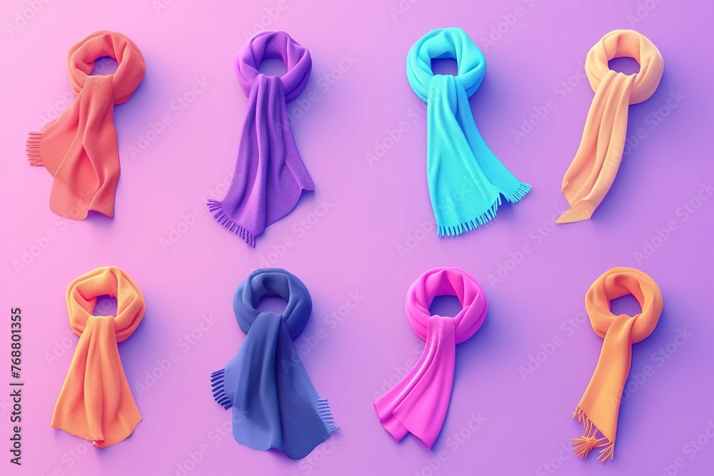pink and yellow scarfs pink and yellow scarfs