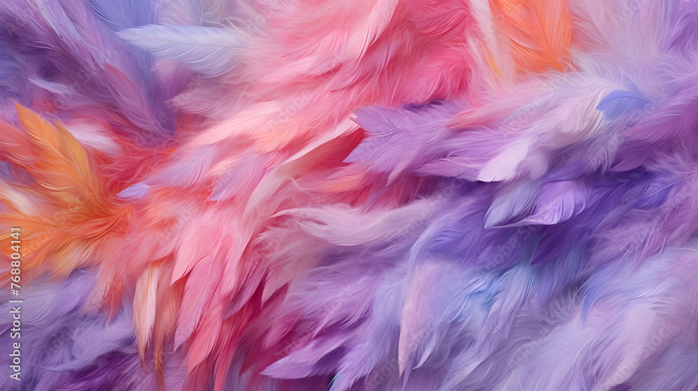 Digital art powder purple feather abstract graphic poster web page PPT background Digital art powder purple feather abstract graphic poster web page PPT background
