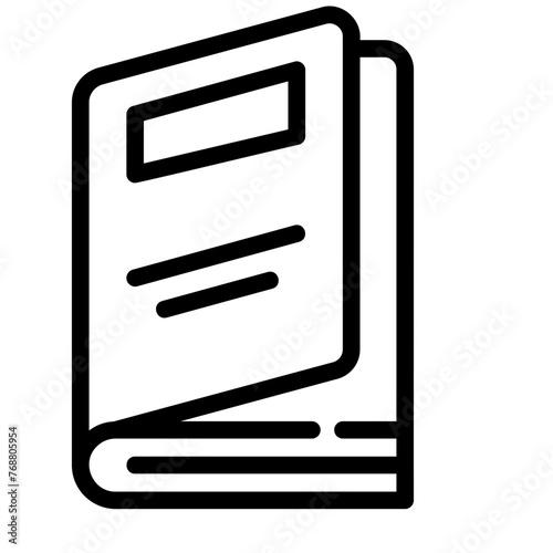 book outline icon