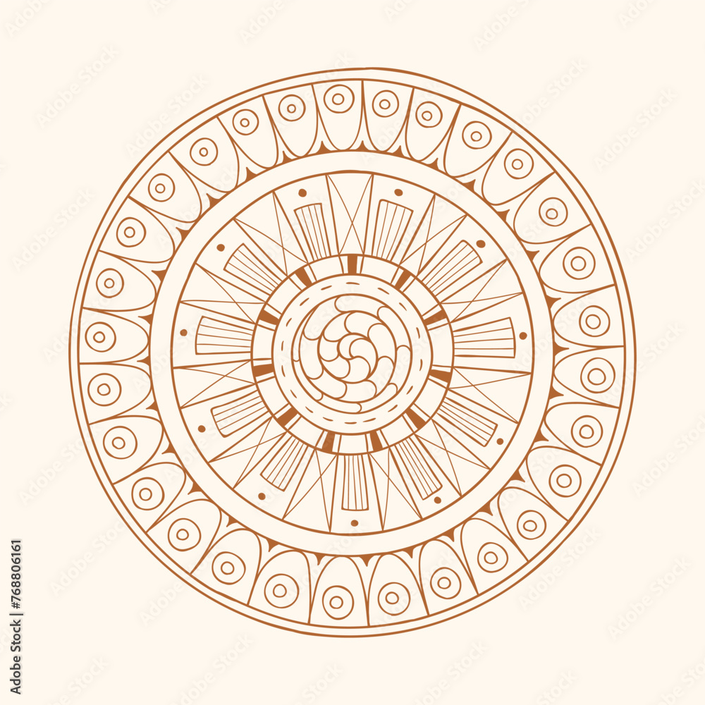 Luxurious mandala pattern background, circular pattern vector design