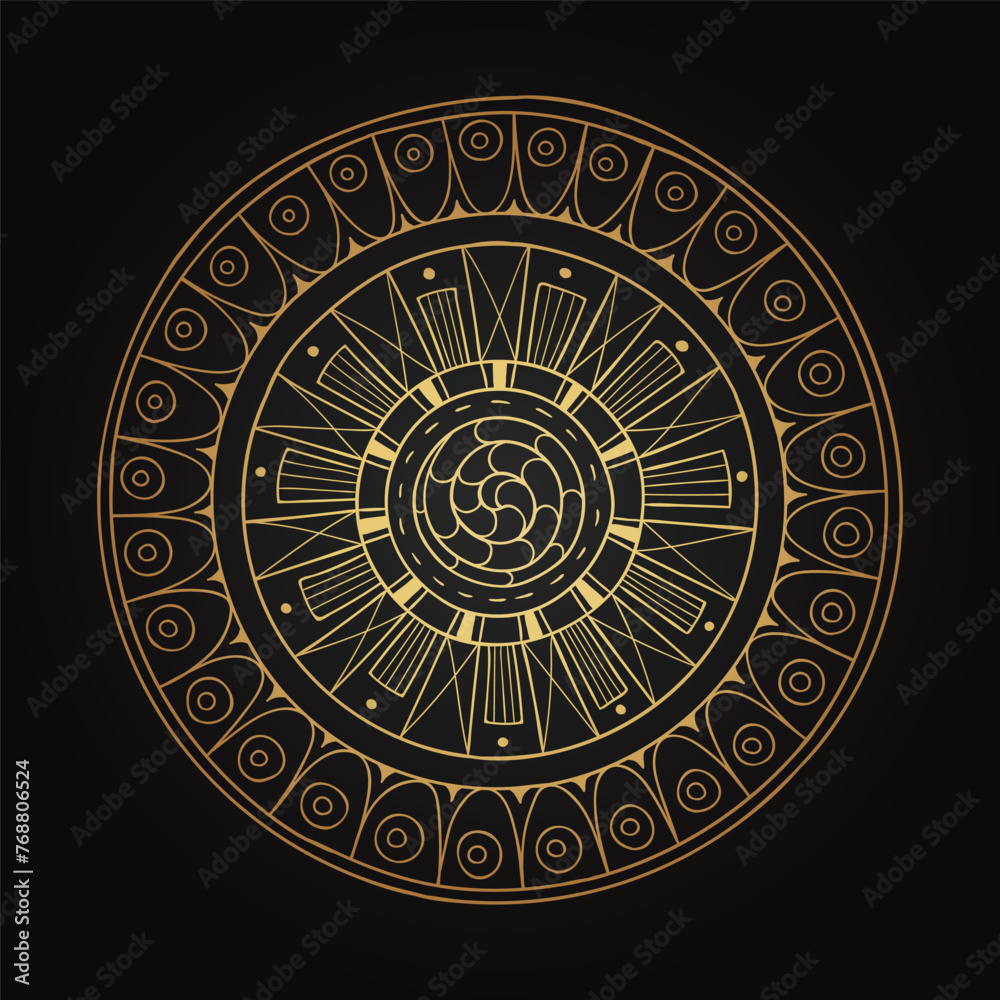 Luxurious mandala pattern background, circular pattern vector design