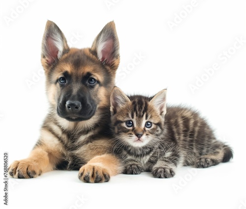 Kitty and puppy © Yelena