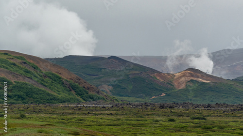 clouds over the mountains