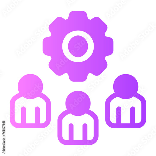 collaboration gradient icon