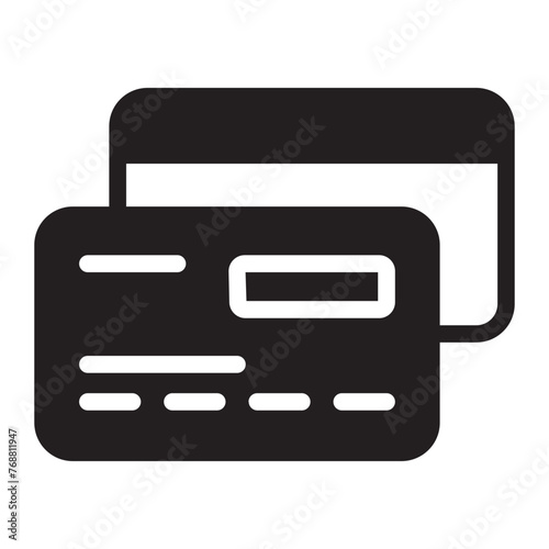 credit cards glyph icon