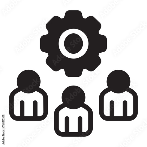 collaboration glyph icon