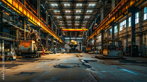 Steel Machine in a Factory