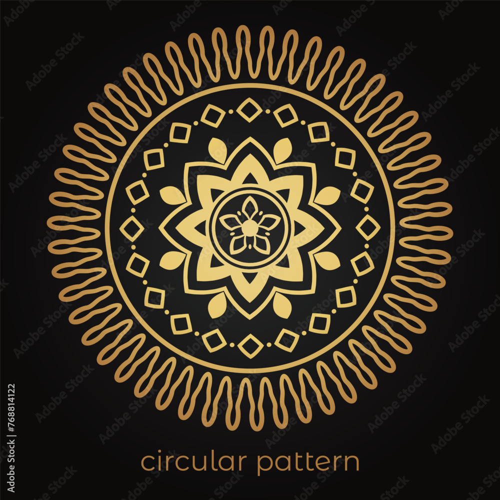 Luxurious mandala pattern background, circular pattern vector design Luxurious mandala pattern background, circular pattern vector design
