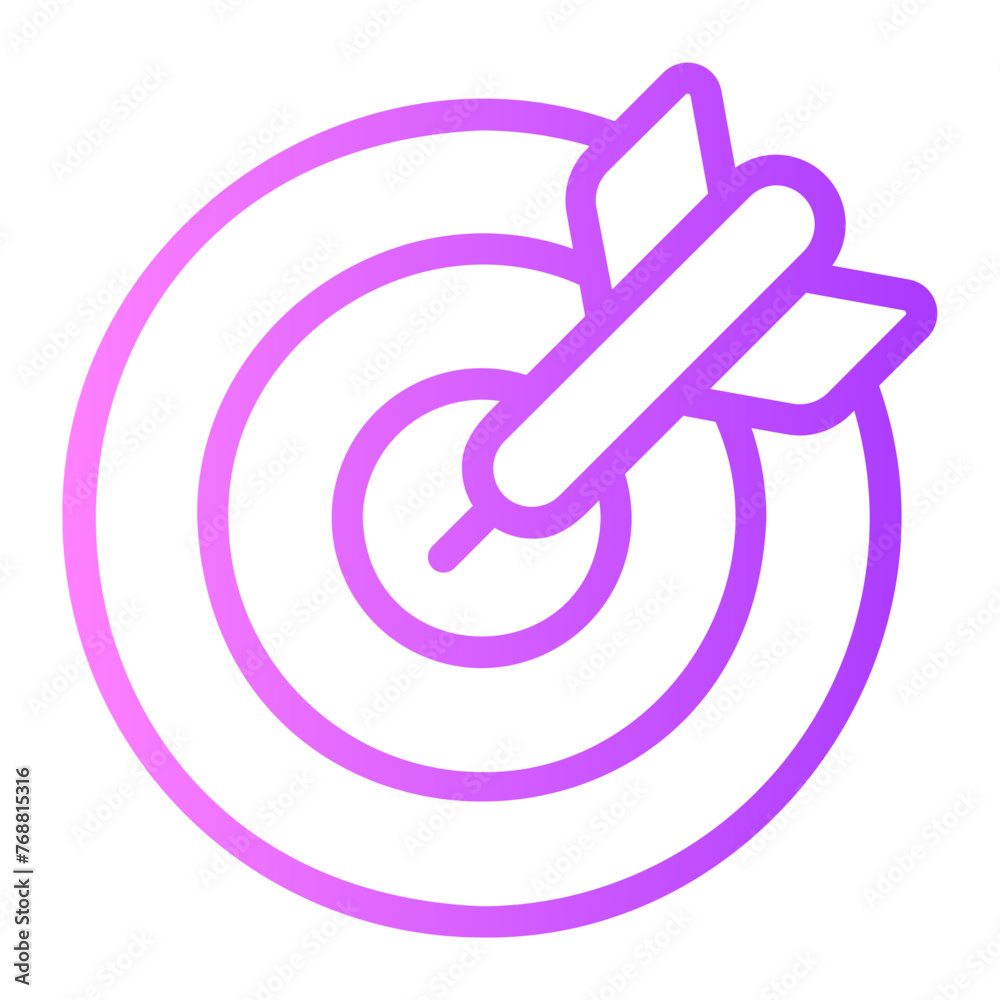 target gradient icon target gradient icon