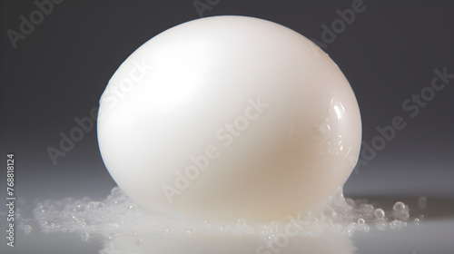 Close-Up Shot of Raw, Fresh and Glossy Egg White - The Albumen in Natural Light