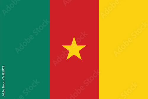 National Flag of Cameroon, Cameroon sign, Cameroon Flag photo