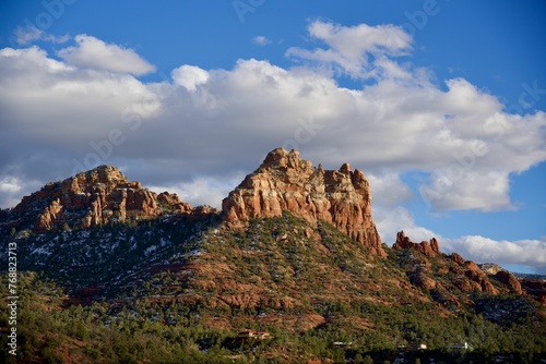 Sedona Blue Sky Sedona Red Rock Mountain © Wirestock