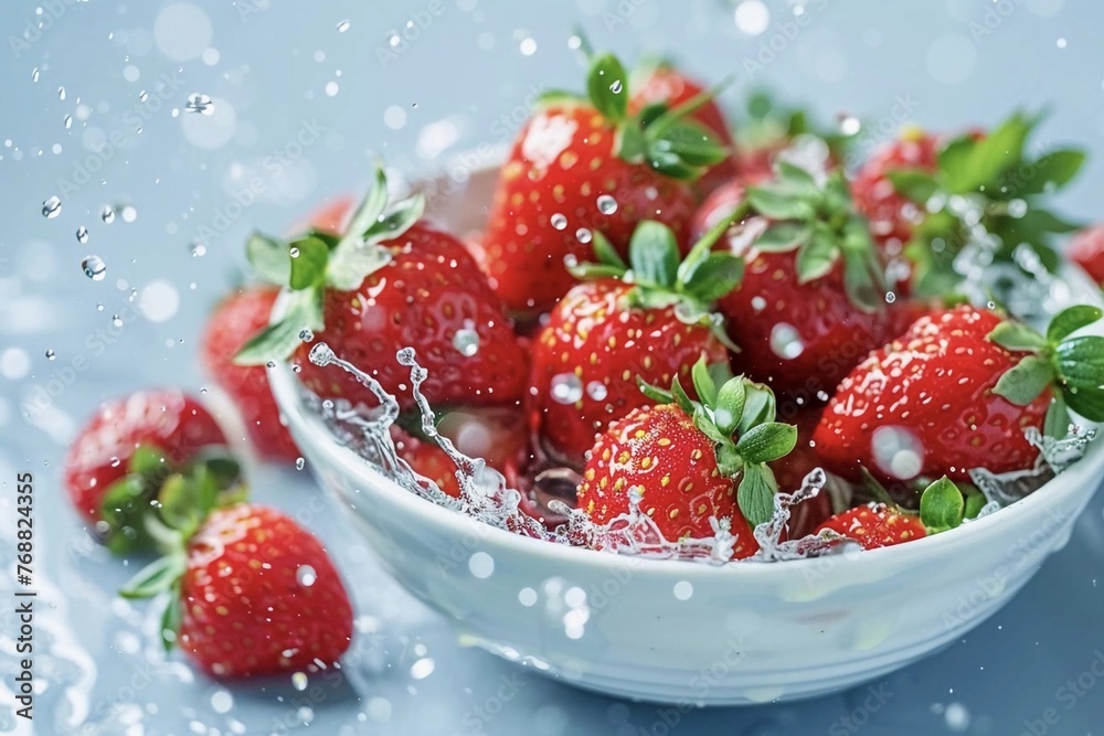 Bowl of fresh strawberries Bowl of fresh strawberries