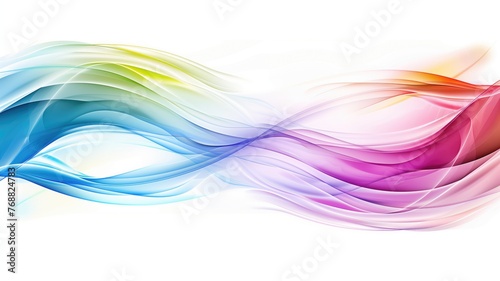 Vibrant abstract wave design with flowing colors