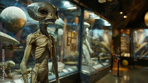 Classic alien museum, historical artifacts from across the galaxy, guided tours © Jiraphiphat