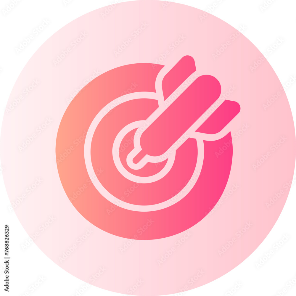 target gradient icon target gradient icon