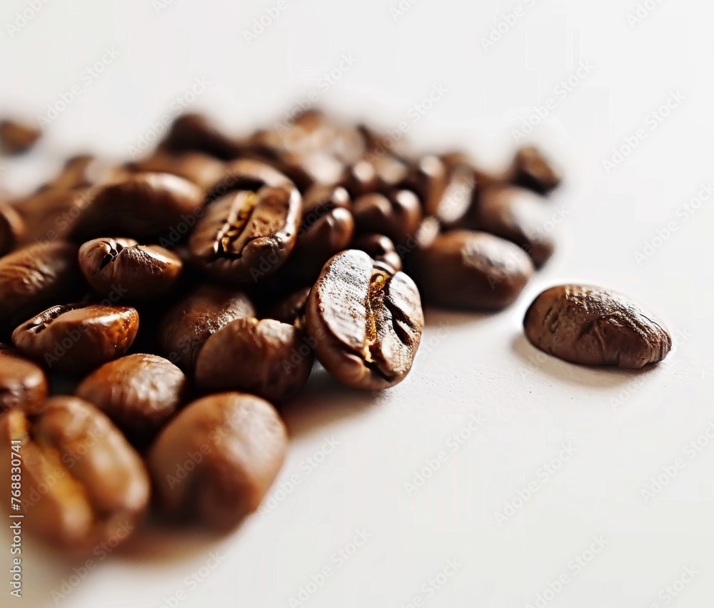 Fototapeta premium A Pile of Coffee Beans on a Table