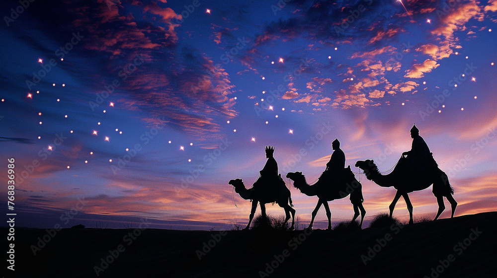 custom made wallpaper toronto digitalthree wisemen travelling on a camel in the wilderness in the old bible times