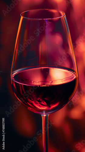 Dinner party  red wine glass  photography  light and shadow  close-up
