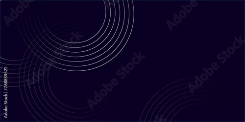Dark abstract geometric design with dark navy blue color tone gradient design on a dark symmetric canvas.  Shiny blue diagonal rounded lines pattern. Suit for poster, banner, cover, presentation.
